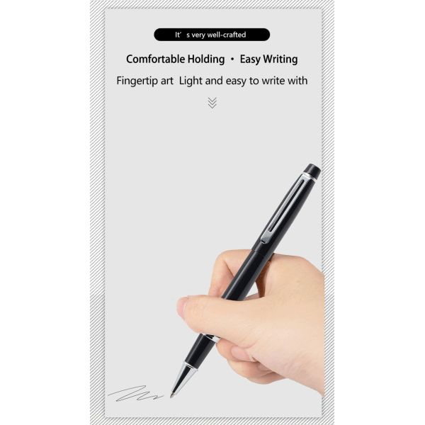 Escuela de oficina bolígrafo de bola de rodillo de metal de 0,5 mm bolígrafo de gel promocional de regalo publicitario