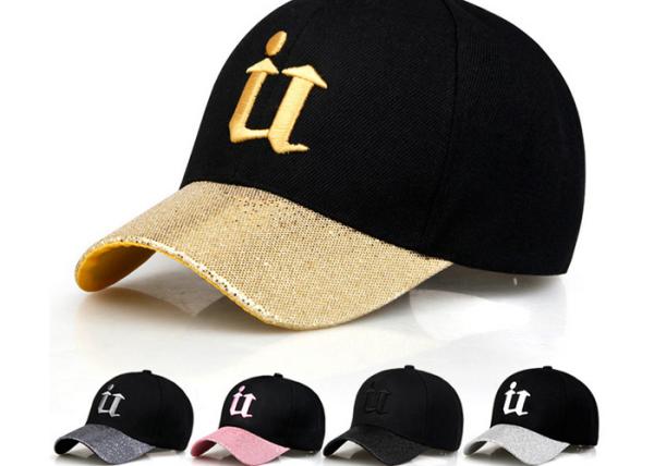 5 Panels Adult Cotton Baseball Cap / Adjustable Twill Sandwich Embroidery Golf Hat