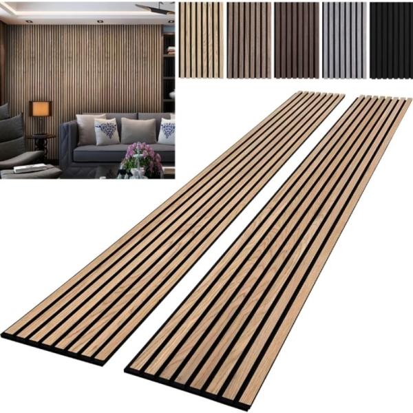 FSC Certified wholesale felt sound insulation board soundproof wall panels wood acoustic panels grooved acoustic panel
