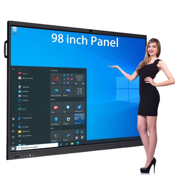 4K Android/window OPS 55 65 75 86 100 110 Inch Interactive Smart Board Multi Touch Scree Interactive Whiteboard Computer