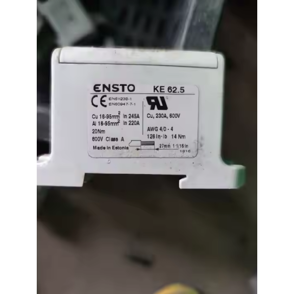 Original Brand New ENSTO KE62.5 Main Wiring Plastic Terminal Block Cu 600V 230A Single Pole Spacing 27mm for DANFOSS VFD