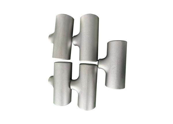 High-Quality ASTM B 16.9 Gr2 DN40×DN40×3mm Butt Welded Titanium Tube Reducing Tee for Industrial Use