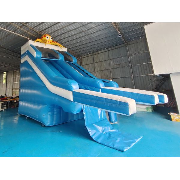 Коммерческий открытый гигантский надувный водный горкальон осьминог мультфильм надувный водный горкальон для детей и взрослых