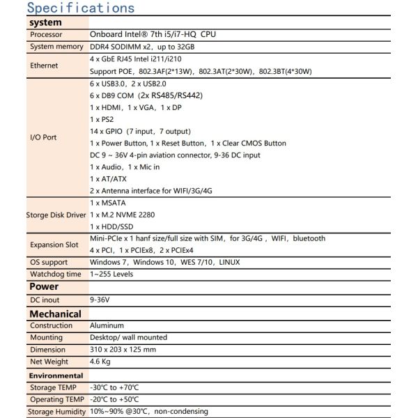 Rugged Embedded Industrial PC LED Touch Monitor Solutions Box