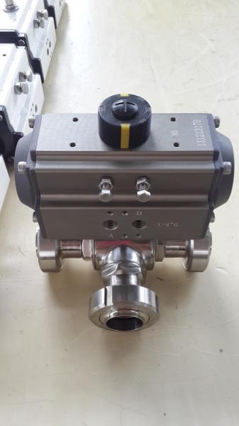 Single Action 90 Degree Pneumatic Actuator Pneumatic Ball Valve