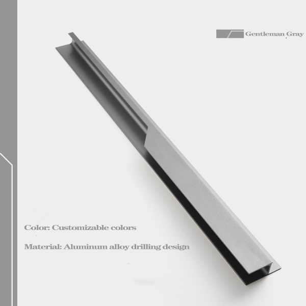 Factory Wholesale Aluminum Embedded Furniture Drawer Pull Kitchen Cabinet Handle Wardrobe Handle