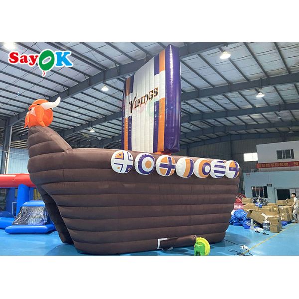 Large Inflatable Tent 210D Oxford Pirate Ship Theme Inflatable Tunnel For Advertising