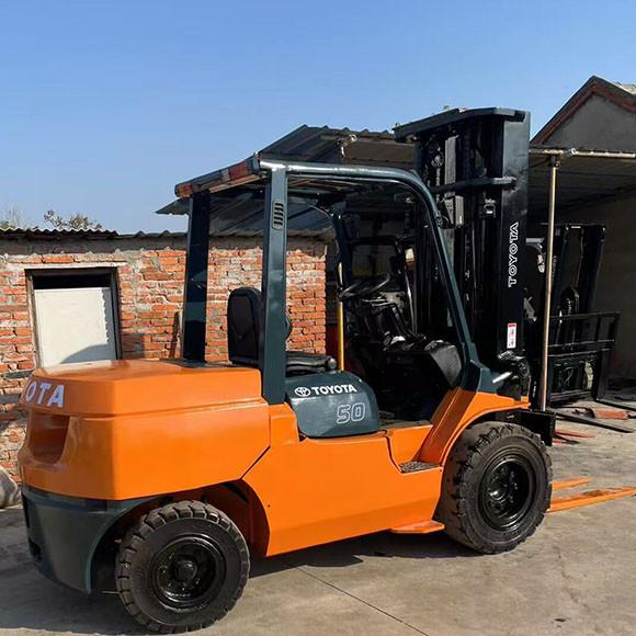5 Ton Used Diesel Forklift 5000KG Load Capacity Toyota Forklift 3.5 Ton