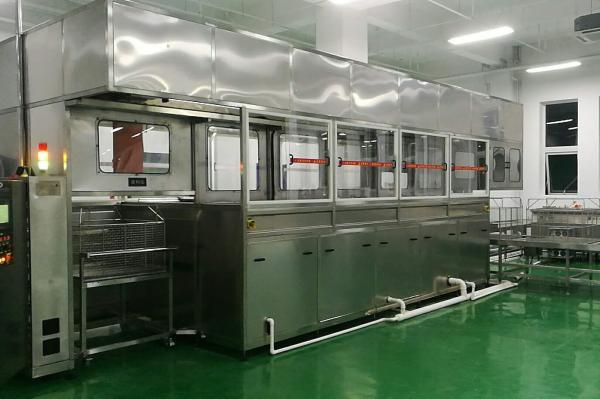 28KHZ Ultrasonic Cleaner Equipment 50KW Rotating Centrifugal Drying System For Aircraft Wheel Hubs
