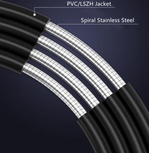 Manufacturing Vendors' Top Choice Flexible Stainless Steel Armored Fiber Optic Cable
