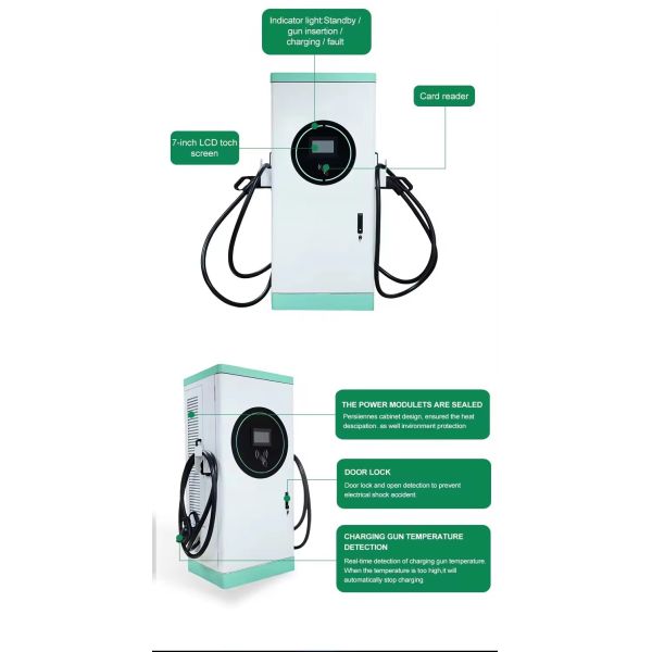 60kw 80kw 90kw 120kw 150kw Chargeur rapide à courant continu OCPP