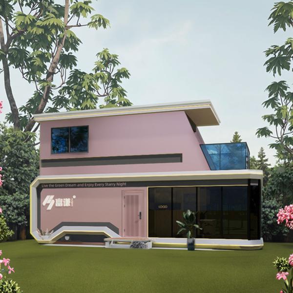 Luxury 40ft Container Home Comfortable Tiny Space Capsule House Prefab Steel Modular Bed Hotel Cabin Office Use