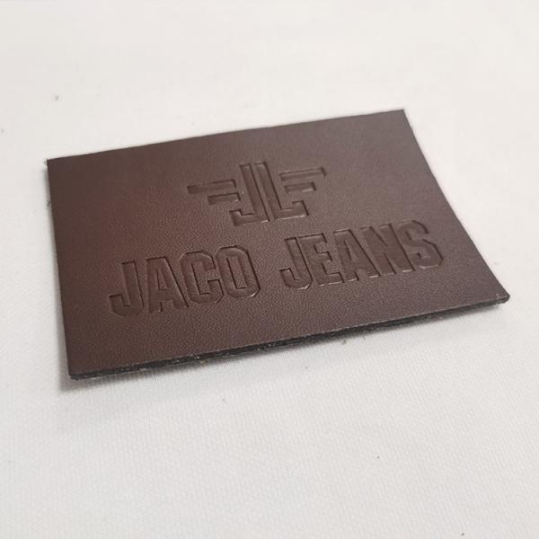 Custom Heat Transfer Iron On Genuine Engraved Leather Patches For Hats Clothes Bags Shoes Jeans