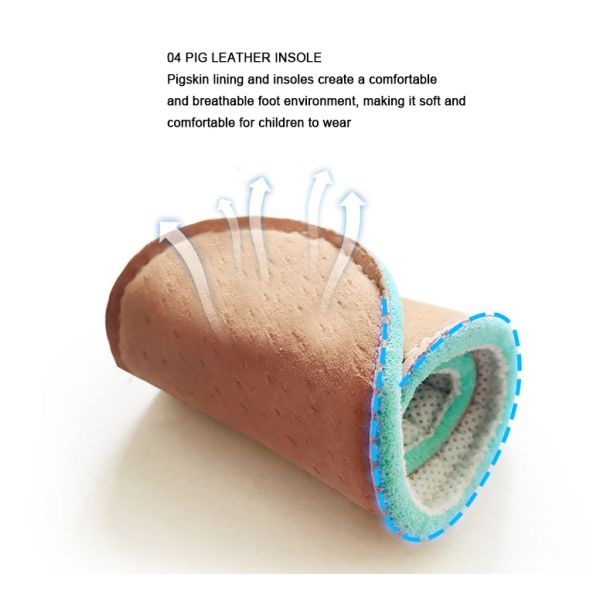 Dress Leather Shoes Girls Performance Shoes Non Slip Genuine Leather Soft JK Single Shoes