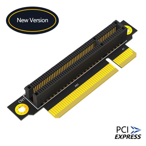 Reverse 90 Degree PCI-E 3.0 8X Slot To PCIe X8 Adapter Riser Card For 1U Server Case
