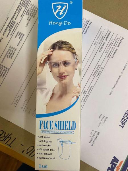 Anti Static Liquid Splash 28*19cm Disposable Face Shield