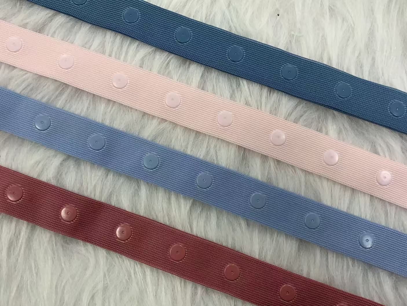 Wholesale 2.1mm Wide Plastic Invisible Snap Button Ribbon Snap Fastener Tape Trim for Garment Accessories