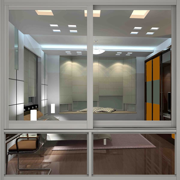 Звукоизоляционные дверь и оконные рамы Виндовс алюминиевого сплава алюминиевые