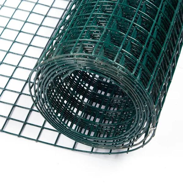Electro Galvanized Customised Coloured Iron Wire Welded Mesh Roll For Farm Garden Fence