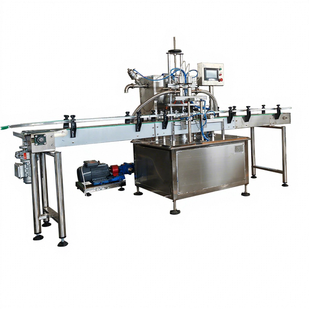 Servo Automatic 500ml 750ml Olive Oil Bottle Filling Capping Machine With Conveyor