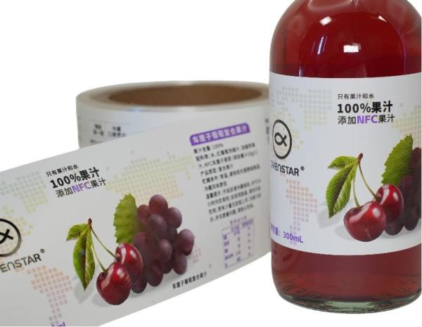 食品と飲料のラベル ロールのラベル 独自のアプリケーション