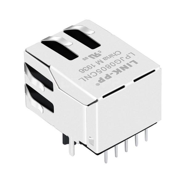 LPJG0805CNL 100/1000 ベース-T タブダウン 無LED 1ポート RJ45 PCBコネクタ