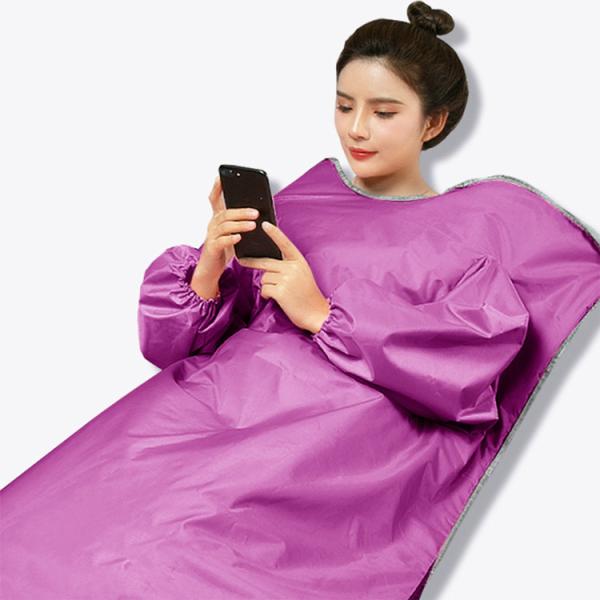 Custom Logo Heating Weight Loss Far Infrared Electric Sauna Blanket With Sleeves