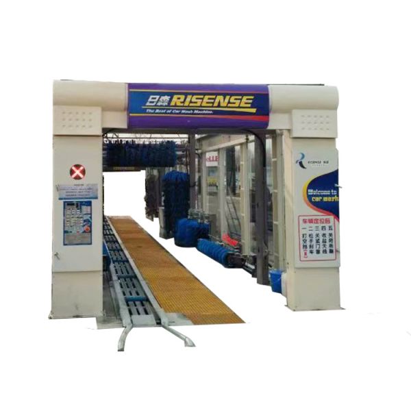 17580*3800*3440mm Full Automatic Express Car Wash Tunnel with 14 Brushes and Air Dryer