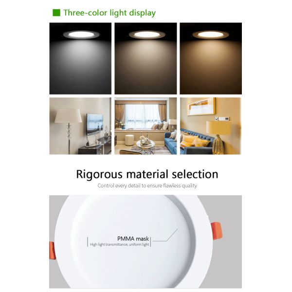 Шарик Downlight AC110-250V Dimmable Tuya умный привел вниз с голоса светов