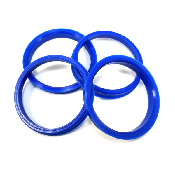 Blue Wheel Center Bore Plastic Hub Rings 65.1 To 72.6 Mm For Chevy / Chevrolet