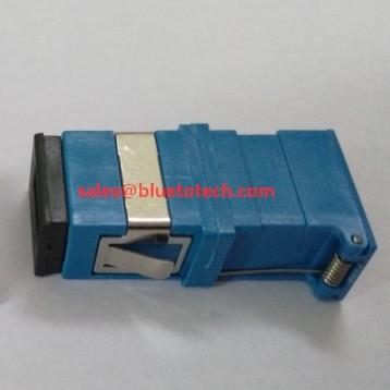 Adaptador com material do ABS/PBT, adaptador do obturador do lado do SC da fibra ótica azul/do verde cabo ótico