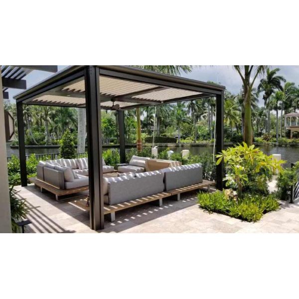 Customized Aluminum Louvers Modern Garden Outdoor Pergola