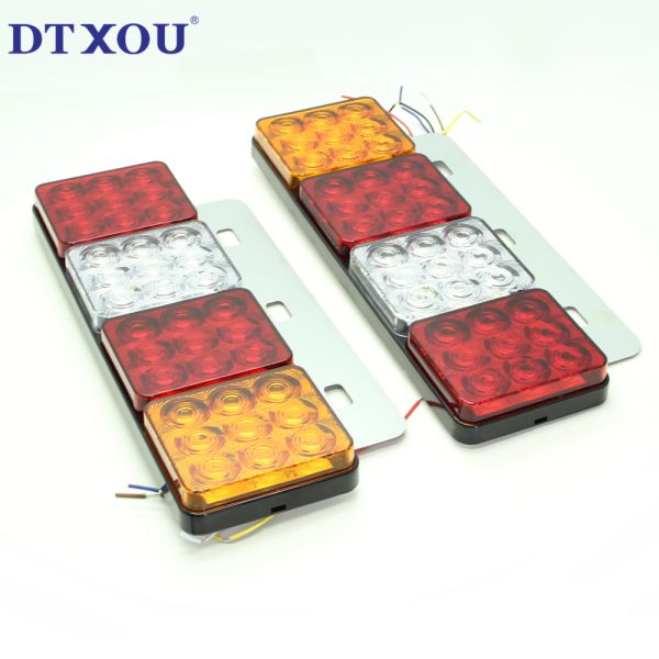 Easy Installation 12v 24v Leds Amber Red Blue White Color Iron Plate Trucks/trailer Side Marker & Down Corner Light