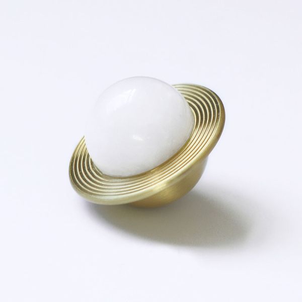 Bedroom Brass Cabinet Pull Handles Planet 30*38mm Brass Gold Drawer Pulls