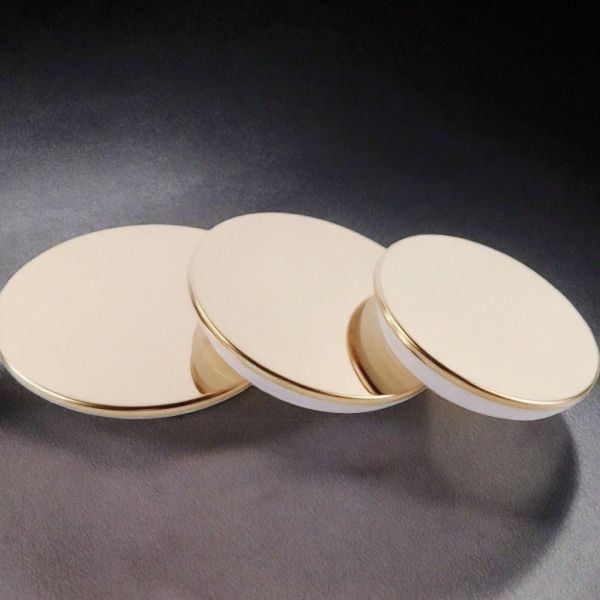 Factory High End Zamac Candle Jar with Metal Candle Lid Gold Zinc Alloy Metal Lids Bottle Caps & Closures for Candles