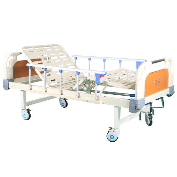 Homecare Manual Mechanical Hospital Nursing Bed For Medical Care