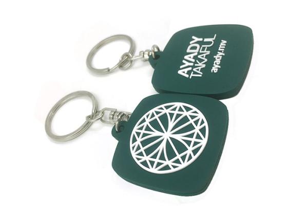 Double Side Men Bag Promotional Pvc Keyrings 35x30x4mm Or Customized Size