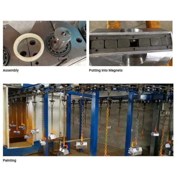 Steel Plate Permanent Magnetic Lifter Undersurface V Style Design OEM Acceptable