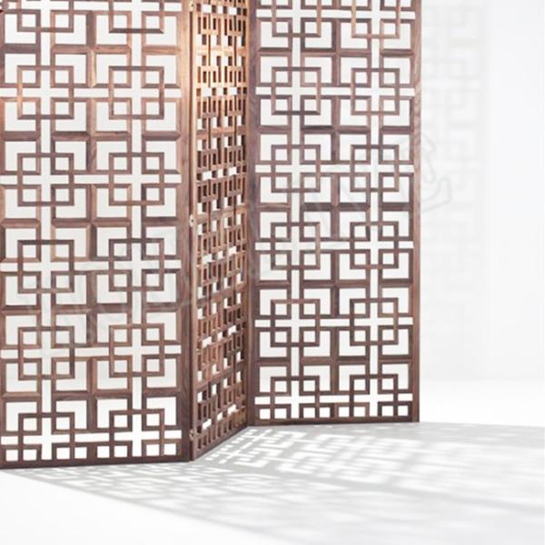 Laser cut stainless steel Polished/ Satin Brushmetal screen for interior decoration