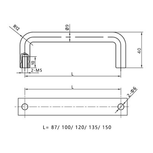 Fashionable Style Stainless Steel Handles Easy Installation For Door And Window