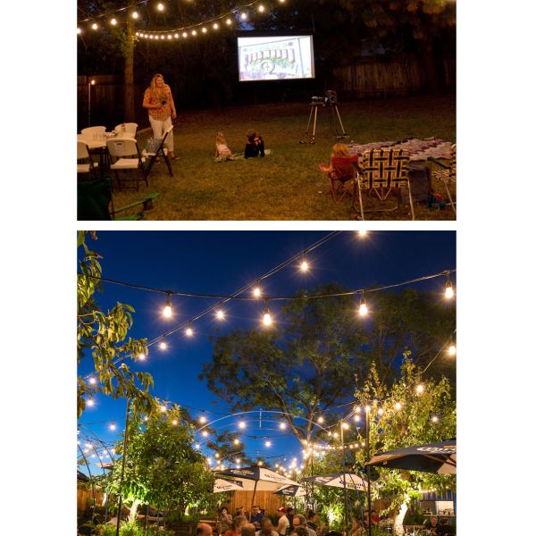 Solar remote control light string dual specification  courtyard exterior wall ambient light