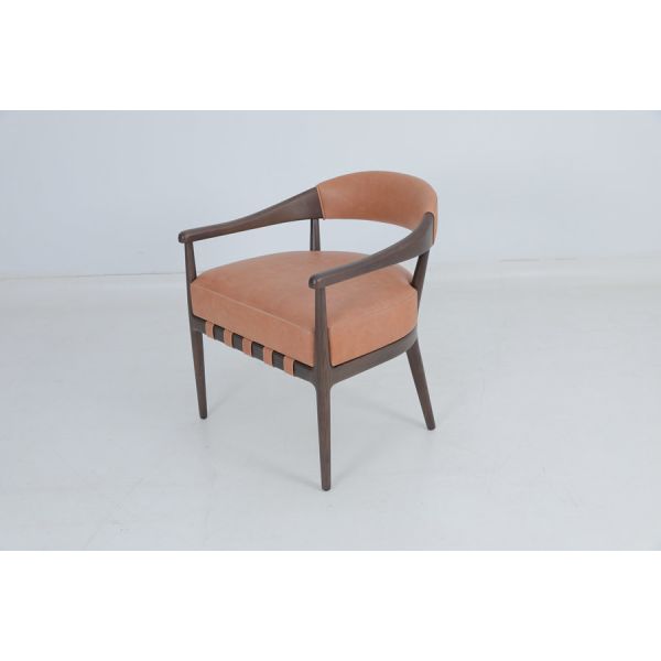 Fabric Solid Wood Loft Dining Armchair Furniture Chairs Customized Sizes