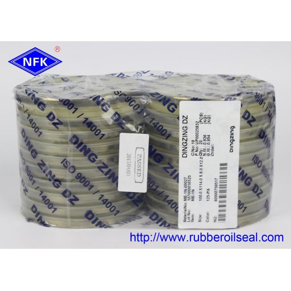 ME-1N 100×114×8 TPU/8L95+SPCC Beige 95A Heavy-Duty Dust Seal DINGZING Rubber Dust Seal