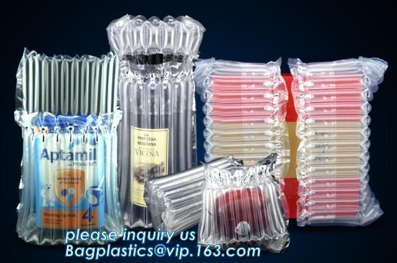 inflatable air bag for wine bottle, wine bottle air bag transport protective shock resistant cushion hand bag packaging,