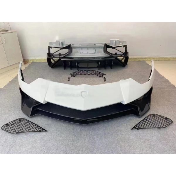 Para Lamborghini Aventador LP700 Fibra de carbono Kit de carrocería Aventador Actualizado 740SV delantero y trasero parachoques