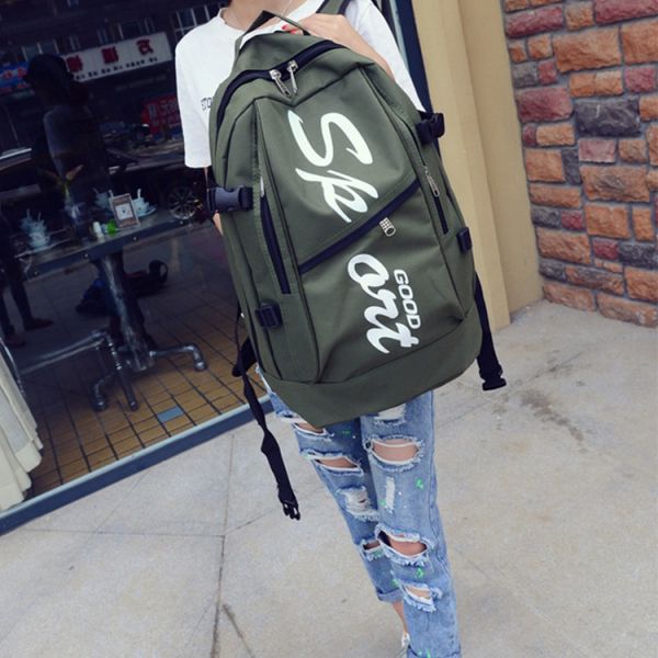 Factory direct new large-capacity backpack middle school student bag leisure outdoor travel backpack