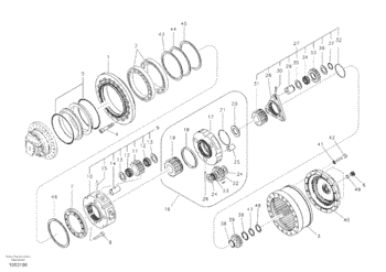 Носить части Vo-lvo EC210B экскаватора VOE14538940 14538940