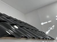 Paneles solares BIPV de teja curva de 50W, tejas fotovoltaicas rojas, con certificación CE y diseño curvo