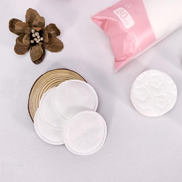 5.8cm Polisseuse de coton jetable Ronde Polisseuse de coton cosmétique pour le visage