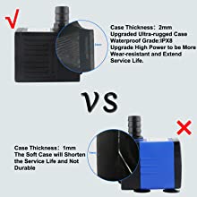 Aquarium Submersible Water Pump For Hydroponics Garden Waterfall Pond Fountain